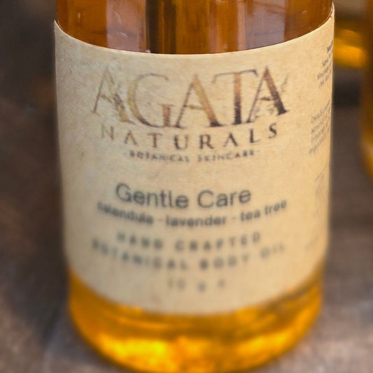 “Gentle care body oil with calendula, lavender, and tea tree”
“Natural body oil for sensitive and irritated skin”
