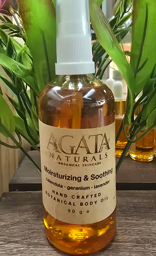 Soothing Body Oil with Calendula & Lavender – Deep Moisture for Sensitive Skin