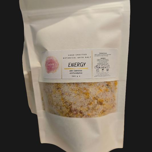 “Natural bath salt refill pouch in 5 scents and 2 sizes”
“Eco-friendly bath salts in Relax, Restore, Energy, Calm, Revive scents”
“120g and 300g bath salt refills for natural wellness”