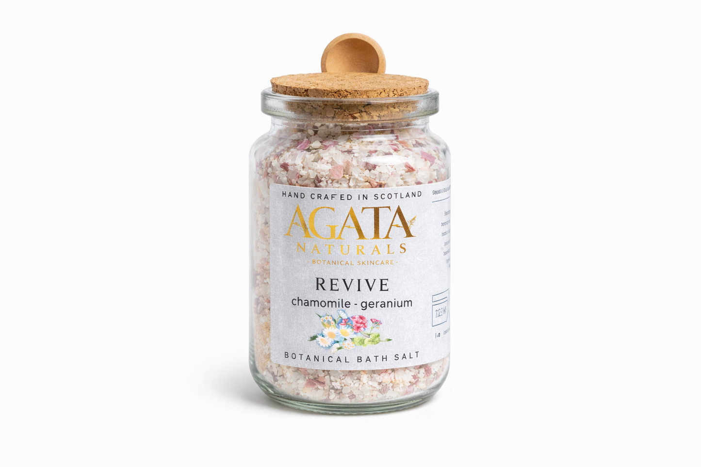 Revive Bath Salt – Chamomile & Geranium Mineral Soak with Epsom & Dead Sea Salts