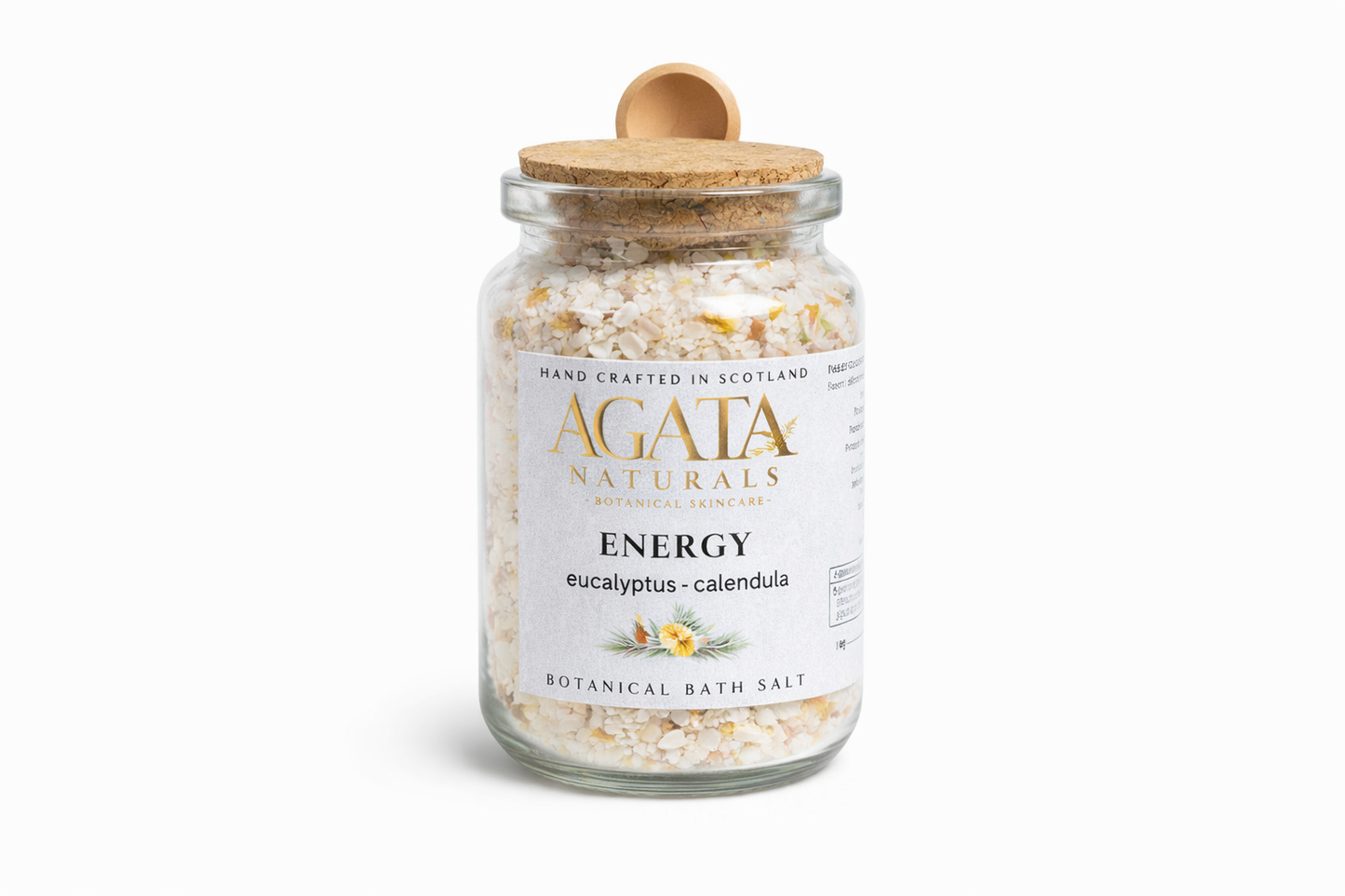 Energy Bath Salt – Eucalyptus & Calendula Blend with Mineral Salts
