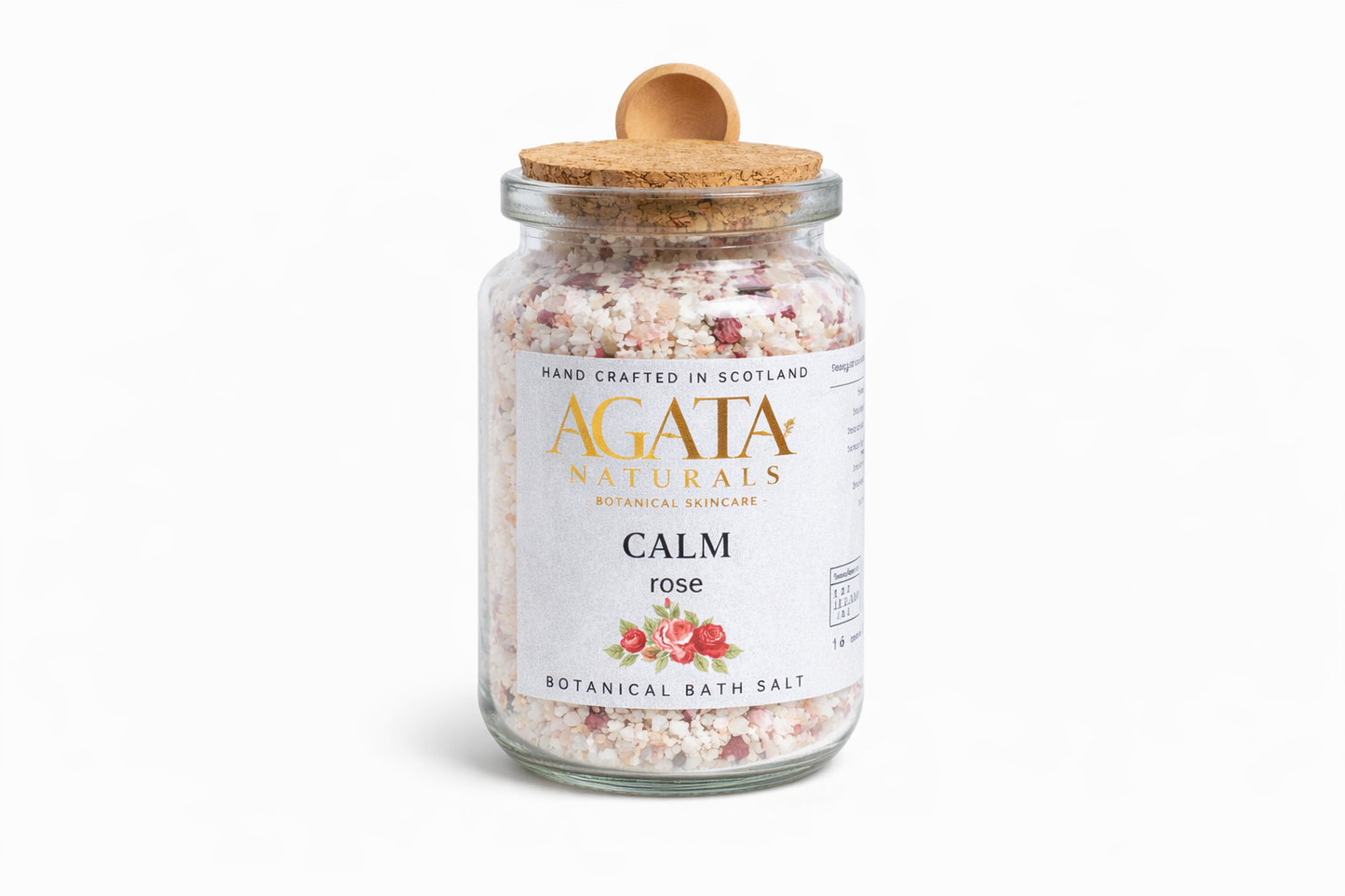 Calm Bath Salt – Rose Geranium Blend with Epsom, Himalayan & Dead Sea Salts
